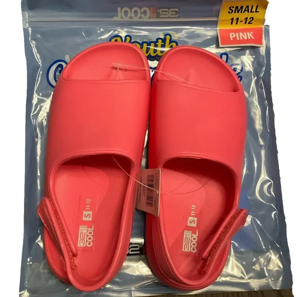 32 Degrees Girls Sandals Cushion Strap Pink Utlra Soft Size Small NIB